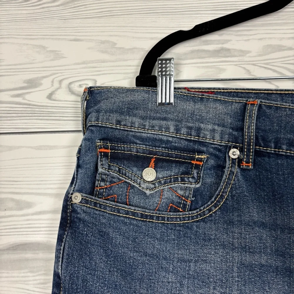 True Religion Geno Relaxed Slim Flap Jeans Size 40X32 NWT